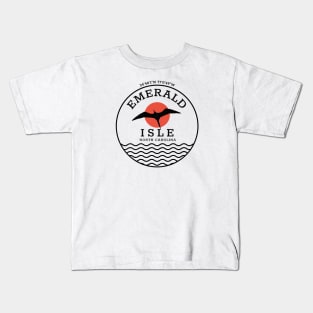 Emerald Isle, NC Summertime Vacationing Seagull Sunrise Kids T-Shirt